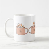 Chat Mignon dans une Tasse à Café | Cadeau pour Am (Gauche)