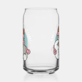 Chat mignon en Engin à neige avec Art Snowman (Gauche)