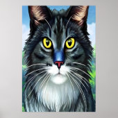 Chat mignon et adorable | AI Art Poster (Devant)