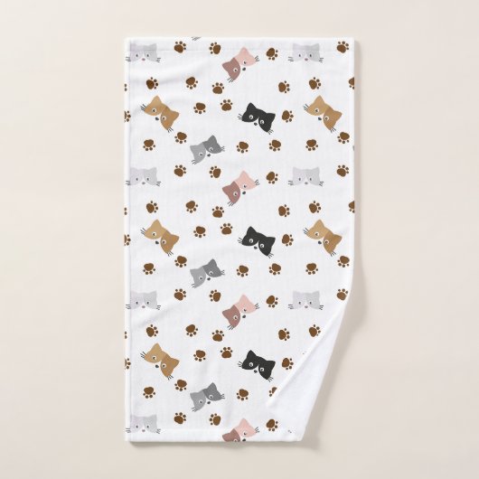 Chat mignon et pattes (Serviette à main)