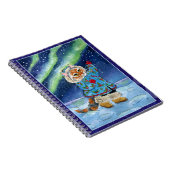 Chat mignon, lumières du nord, carnet d'hiver (Côté Droit)