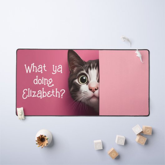Chat Mignon Qui Regarde (Tableau pour enfants)
