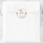 Chat mignonne Joyeux Stickers de Noël Chat et lumi (Sac)