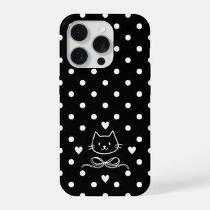 Chat minimaliste à pois