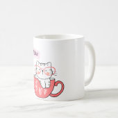 chat miow dans une tasse (Devant droit)