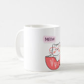 chat miow dans une tasse (Devant gauche)