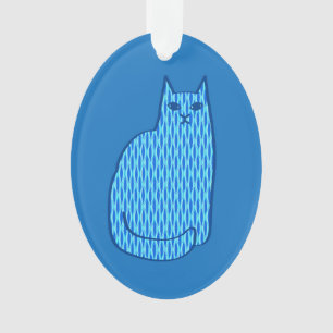 Chat moderne du milieu du siècle, Cobalt et Bleu c