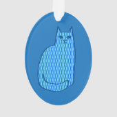 Chat moderne du milieu du siècle, Cobalt et Bleu c (dos)