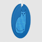 Chat moderne du milieu du siècle, Cobalt et Bleu c (devant)