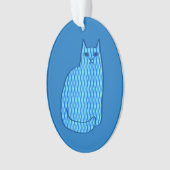 Chat moderne du milieu du siècle, Cobalt et Bleu c (devant)