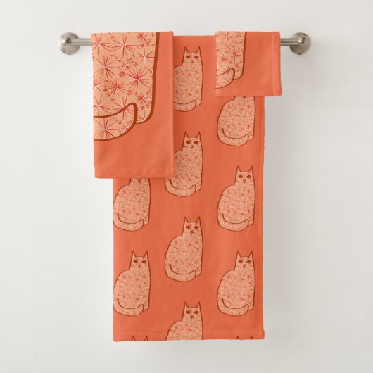 Chat moderne du milieu du siècle, Coral Orange et (En situation)