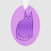 Chat moderne du milieu du siècle, orchidée et viol (dos)