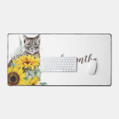 Chat moderne Sunflower Nom floral (Clavier et souris)