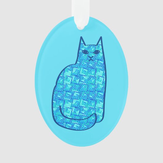 Chat moderne, turquoise et marine du milieu du siè (devant)