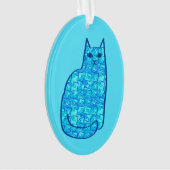 Chat moderne, turquoise et marine du milieu du siè (devant)