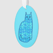 Chat moderne, turquoise et marine du milieu du siè (devant)