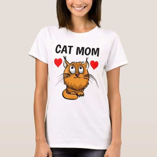 CHAT MOM, CHAT GINGER T-SHIRTS (Devant)