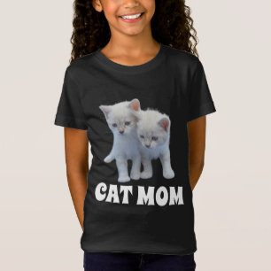 CHAT MOM CUISINE BLANCHE FILLES T-SHIRTS