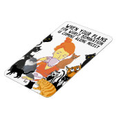 CHAT MOM MONDE DOMINATION FLEXIBLE MAGNET (Côté Gauche)