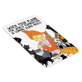 CHAT MOM MONDE DOMINATION FLEXIBLE MAGNET (Côté Droit)