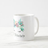 Chat Momma Couronne Florale Mug (Devant droit)