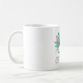 Chat Momma Couronne Florale Mug (Gauche)