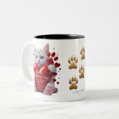 Chat Mug - Gros Amour, Petites Pâtes, (Devant gauche)
