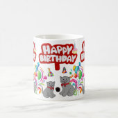 Chat Mug Joyeux Anniversaire Mug (Centre)