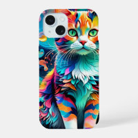 Chat multicolore coloré 759 Vague d'eau
