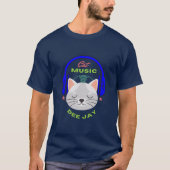 Chat Music Dee Jay T-Shirt (Devant)