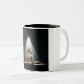 Chat Nervous Open Mic Mug à deux tons (Devant droit)