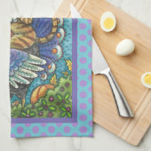 CHAT N'FITZ, SERVIETTE DE CUISINE À REMERCIER (Quart Plié)