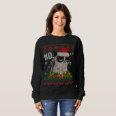 Chat No Grumpy Xmas Chats No Ugly Christmas Sweat (Devant entier)
