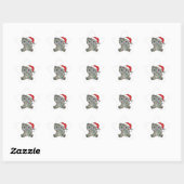 Chat Noël Animaux d'hiver Chats Étoile Sticker (Feuille)