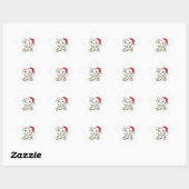 Chat Noël Animaux d'hiver Chats Étoile Sticker (Feuille)