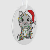 Chat Noël Animaux d'hiver Chats Ornement (devant)