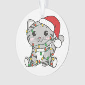 Chat Noël Animaux d'hiver Chats Ornement (devant)