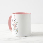 Chat Noël Neige hiver Animaux Chats Mug (Devant gauche)