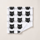 Chat noir (Gant de toilette)