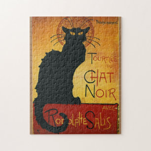 Chat Noir - afbeelding van zwarte kat Legpuzzel