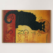 Chat Noir -  afbeelding van zwarte kat Legpuzzel (Horizontaal)