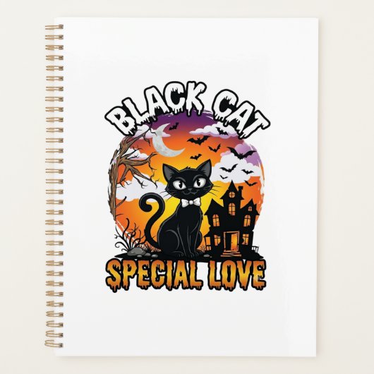 Chat Noir Amour Spécial Halloween Maison Hantée Ch (Devant)