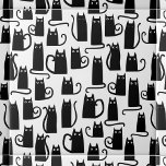Chat noir amusant<br><div class="desc">Joli petit chat noir aquarelle. Art original de Nic Squirrell. Parfait pour les amoureux des animaux.</div>