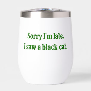 Chat noir amusant