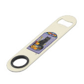 Chat noir Art Nouveau (Devant angulaire)