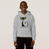 Chat noir atomique moderne du milieu du siècle (Devant entier)