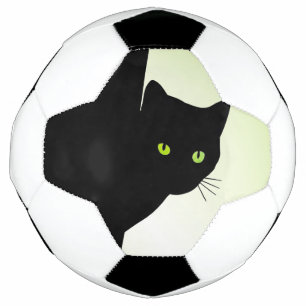 Chat noir aux yeux verts