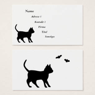 Chat noir avec chauve-souris