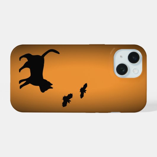 Chat noir avec chauve-souris (Verso Horizontal)