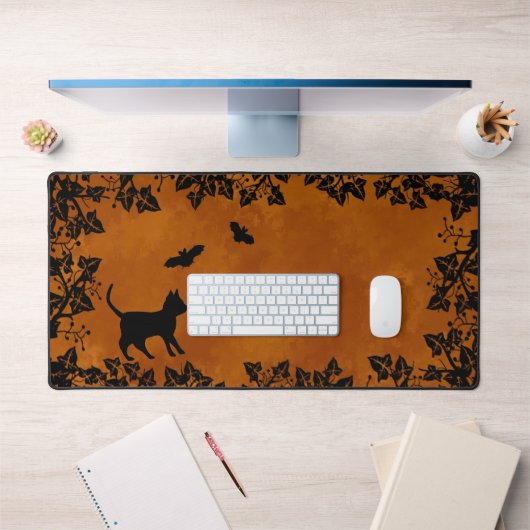 Chat noir avec chauve-souris (Bureau 1)